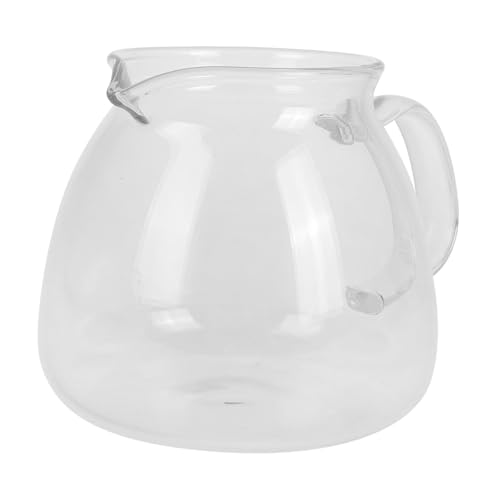 WEKADRIN Jarra de Vidrio para Servir Café y Capacidad para Bebidas Frías y Moderno para Uso Familiar