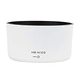 マウントレンズフードHB-N103プラスチックレンズフードの取り替えカメラマウントレンズフードフィットニコン1VR10-30mmF/3.5-5.6J1V1J2V2J3環境干渉光を回避風砂雨雪の防止(白)