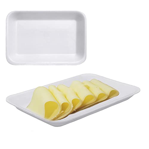 Bandeja De Isopor Resistente Branca Fardo Com 100 Unidades