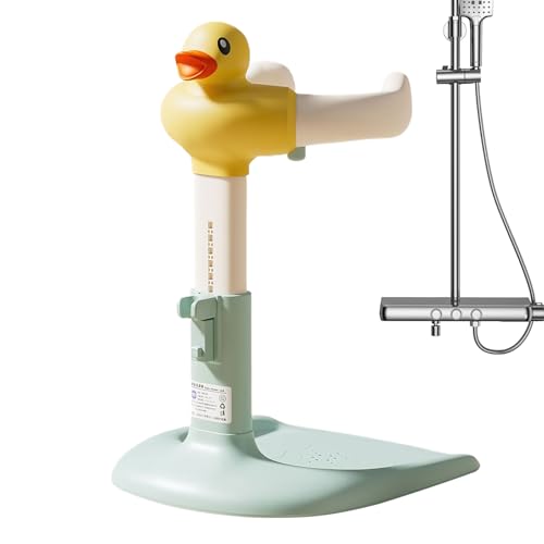 ベビーシャワースタンディングサポート - 赤ちゃんのための立ち乗りシャワースタンド,高さ調整可能 滑り止めベース付き 入浴補助器具 6?24ヶ月幼児向け