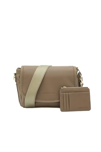 Image of Modern+Chic Crossbody Bag for Women - The Signature Crossbody Purse, Vegan Leather Sling Bag with Matching Wallet & Key Fob