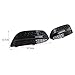 CNxinn10 Auto Lower Bumber Fog Light Cover Grilles Protector for Mercedes Benz C Class W205 C300 2015-2018, honeycomb without holes, 1 pair chrome