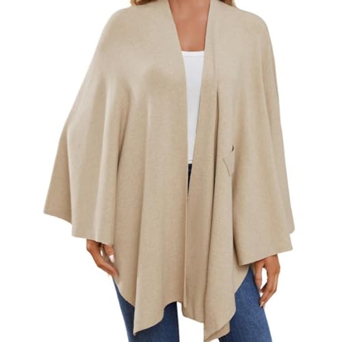 Simplifyleast Shawl Wrap, Elegant Shawl Wraps Soft Open Front Poncho Sweater, Chic And Light3