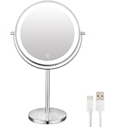 Welllink 7-Inch Wall Mount Makeup Mirror – Dual-Sided 1X & 7X Magnification With Extendable Arm