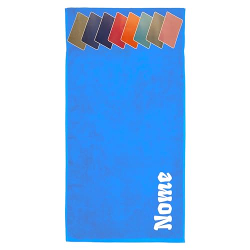 Telo mare in microfibra personalizzato. Telo da spiaggia ad...