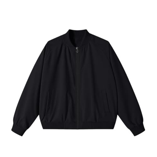 Men Bomber Jacket Casual Lightweight Zip Up Varsity Jacket - image 7