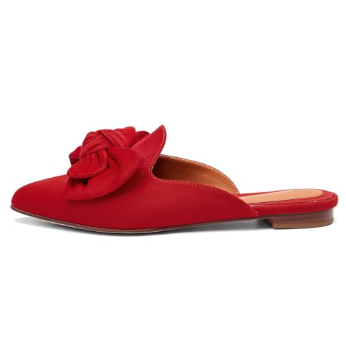 Image of Rilista Mules for Women Slip On Comfortable Pointed Toe Womens Loafers Women's Flats for Women's Mules & Clogs