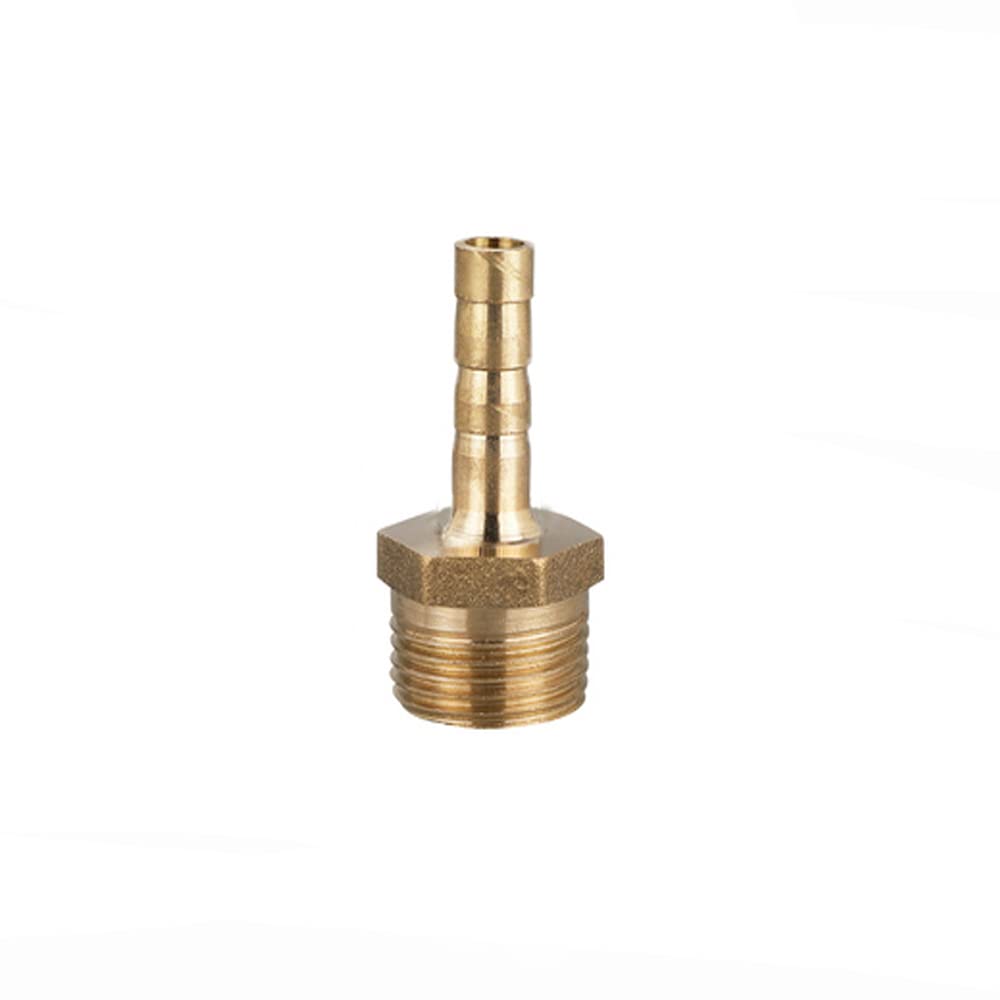 TopHomer BSP Hose Connector Brass Pipe Fitting 6mm Barb x G3/8 Male