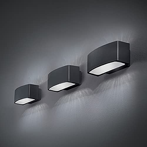 Ideal Lux Andromeda AP1 Applique Lampada da Parete LED E27 Esterno IP55 - Antracite