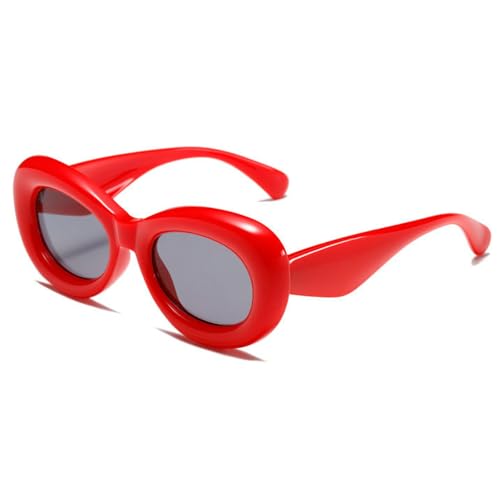 willochra Retro Y2K Candy Color Women Luxury Oval Sunglasses Fashion Unique Men Punk Trending Outdoor Sunglasses UV400 F252