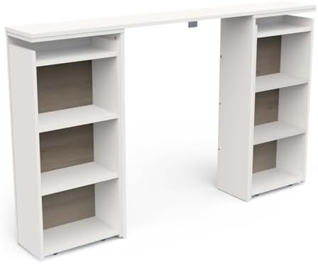 Cabecero de Cama con Almacenamiento con 6 nichos de Madera, Compa...