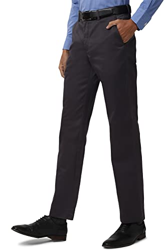 Image of Peter England Men's Regular Straight Formal Trousers