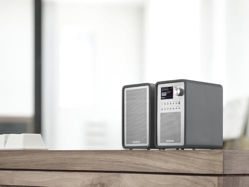 Sangean WFR-70C Internet Radio - WiFi und DAB+ radio - Spotify-Player - UKW-RDS und AUX-In - grau – Bild 5