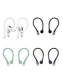 HUVZOR Over-Ear-Bügel für AirPods Pro/1/2/3 – 4 Paare,4 Farben – Stabile Sport-Ohrhaken mit Anti-Verlust-Schutz,Perfekt für Fitness,Laufen und Outdoor-Aktivitäten