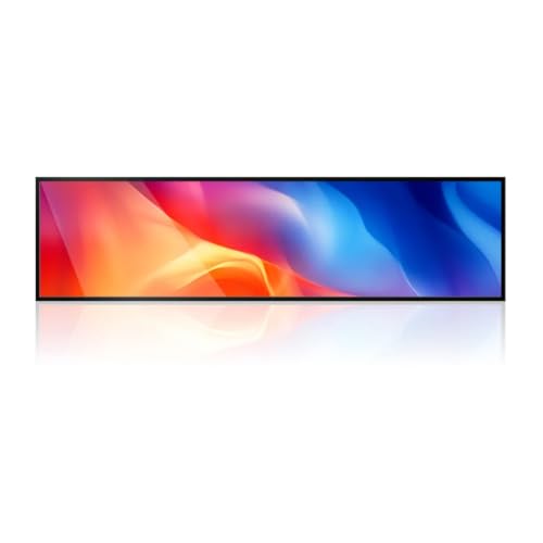 Image of 28.6 Inch (698.4x196.4mm Viewable) Ultra-Wide Android LCD Shelf Screen | Stretched Bar Digital Signage w /Optional Touch | Cloud /USB /App Control