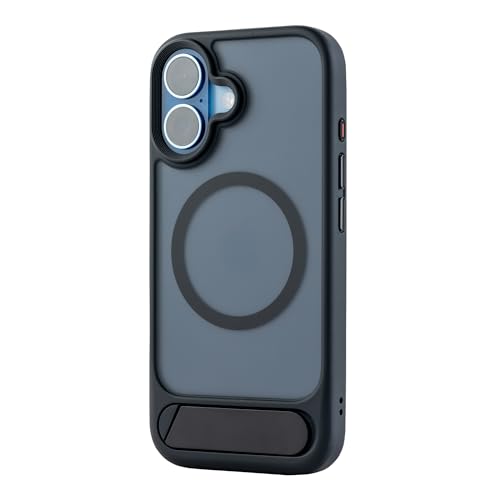 Image of TEKNE Hybrid Frost Matte Polycarbonate Case for iPhone 17 | MagSafe Compatible | 6ft Drop Protection | Anti-Fingerprint | Shockproof Corners | Ultra Slim Back Cover (Black)