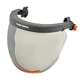 KLEIN TOOLS 03601 Arc Flash Face Shield, Cap-Style Hard Hat Attachment, 12 Cal/cm² Arc-Rated Shield for Electrical PPE Applications, Hard Hat Accessories