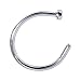 Body Candy Stainless Steel Nose Hoop 20 Gauge 5/16"