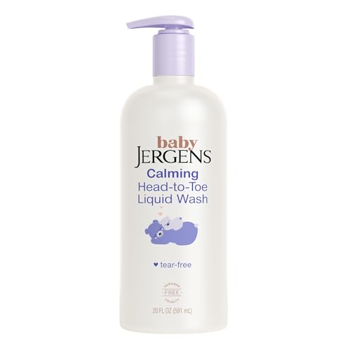 Image of Jergens Baby Calming Head to Toe Liquid Baby Wash, Body Wash and Shampoo, Tear Free, 20 Fl Oz