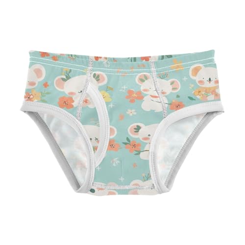 Seamless Cartoon Koala Bear Toddler Boys' Cotton Kids Underwear Cute Undies