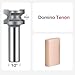 SpeTool Carbide Router Bit 1/2 Shank Compatible with Festool Domino Joiner, 6mm Domino Tenon Cutters for Woodworking