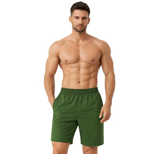 Image of NEVER LOSE Mens Running Athletic Shorts 5 inch Inseam Quick Dry Workout Shorts Men Lightweight Gym Shorts with Pockets