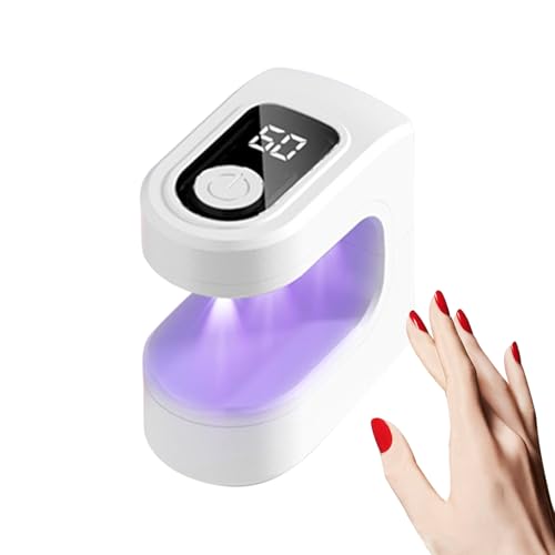 Lampada UV per Unghie Mini - Asciugatore Smalto Gel Ricarica USB | Asciugatore per Unghie LED con 2 Modi di Temporizzazione per Uso in Viaggio Campeggio Pedicure Studio Casa Salone Aereo