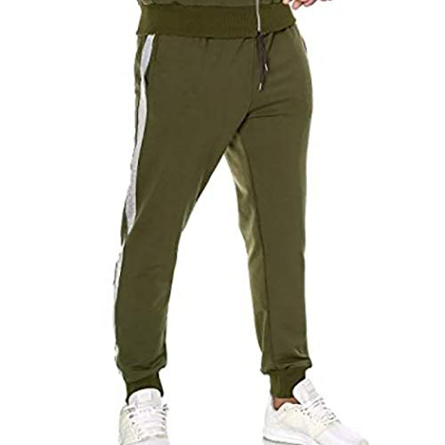 MorwenVeo Calça masculina básica de lã casual – Calça de moletom esportiva fashion com bolsos – 5 co