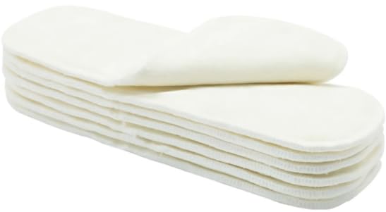 5 Pack Reusable Pocket Nappies with 10 Bamboo & Microfibre Highly Absorbent Inserts, Washable Cloth Diapers Nappy Bundle, Adjustable Popper Closure, Multiple Designs (Nature, Newborn 5-18lbs)