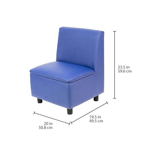 Image of FDP Kid Comfort Collective Modular Armless Chairs, 2-Pack - Blue