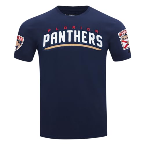 Pro Standard Mens NHL Florida Panthers Classic Chenille S/S TEE Midnight Navy S