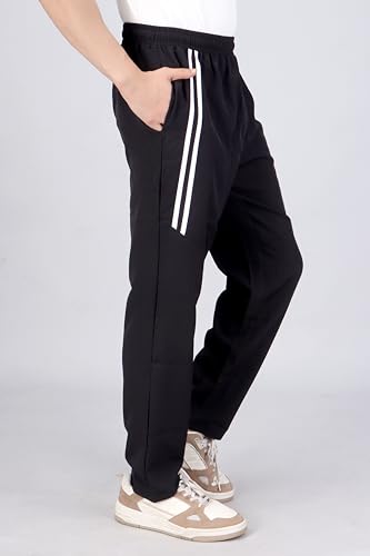 Image of Amazon Brand - INKAST Men Relaxed Quick-Dry Side Stripe Track Pants | Straight Fit | Gym Wear for Men | Active Wear | Quick Dry