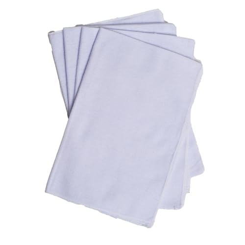Kit Com 5 Flanelas Branca Para Limpeza LojaLoja