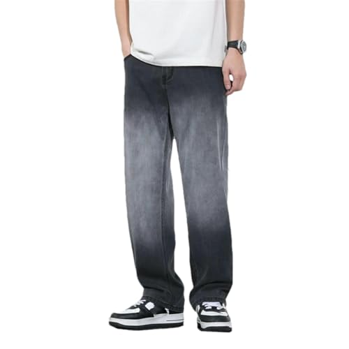 Gradient Jeans Men Summer Smooth Lyocell Fabric Wide Leg Pants Wear Slacks Street Denim Pants Retro Thin Trousers2