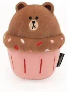 ZippyPaws LINE Friends NomNomz® Cupcake – Brown