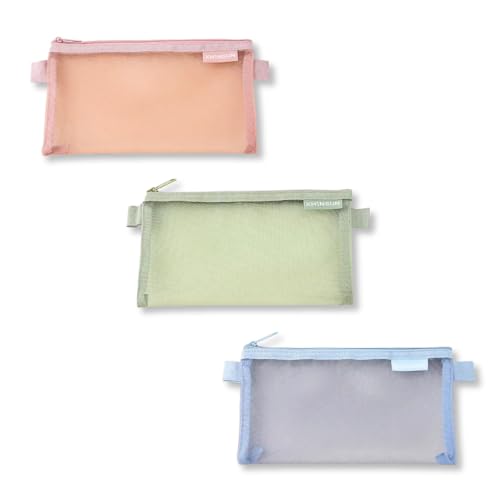 Estojo em Nylon Transparente Grande Colors (Verde)