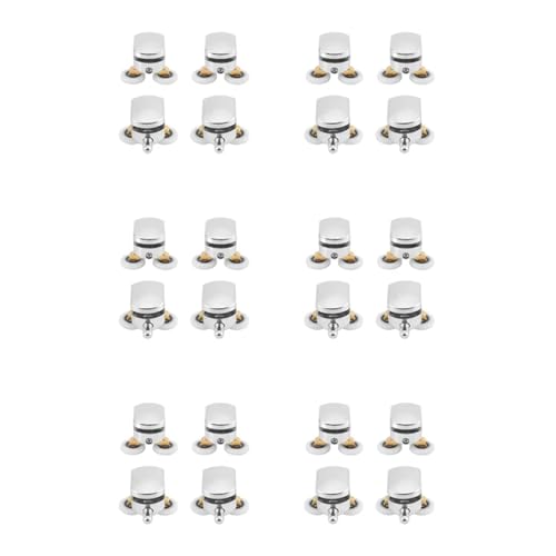 Roulette porte coulissante de douche : lot de 24 rouleaux de rechange en haut et bas pour placard