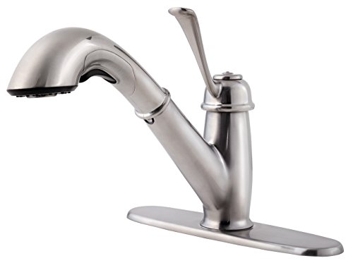 Pfister Bixby 1-Handle Pull Out Kitchen Faucet, Stainless Steel, 1.8 Gpm Lf5385Lcs #TOP3