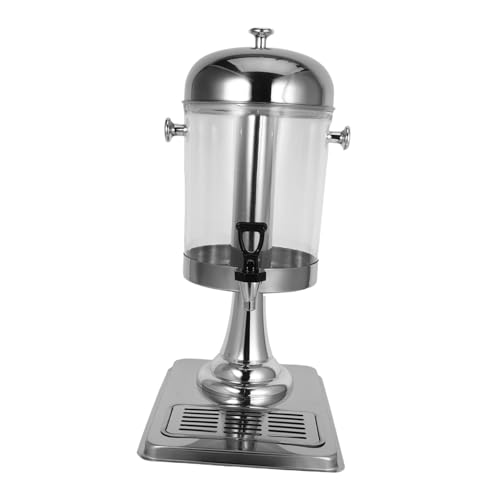 PRETYZOOM Stainless Steel Beverage Dispenser with Spigot Versatile Drink Container for Parties Gatherings and Catering Events View for Easy Refills