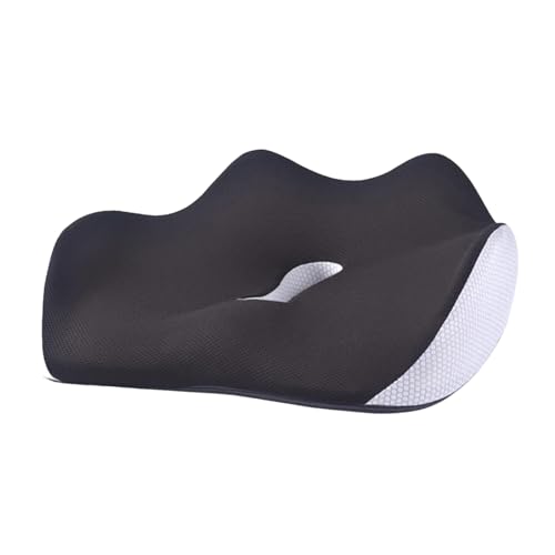 Cojín De Espuma Para Silla – Cojín Portátil Para Asiento De Escritorio Con Del Coxis, Almohada Ergonómica Suave Para El Trasero, Soporte Cómodo De Espuma Viscoelástica, Cojines Ligeros Para Sil