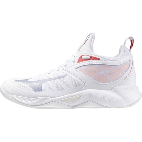 Mizuno Wave Dimension - Zapatos de voleibol para mujer, talla 40, Blanco Aleutian Cloud Pink, 39 EU