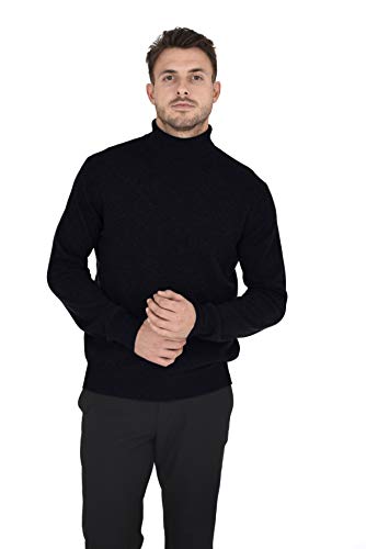 Cashmeren Men's Essential Knit Turtleneck Sweater 100% Merino Wool Long Sleeve Roll Neck Pullover4