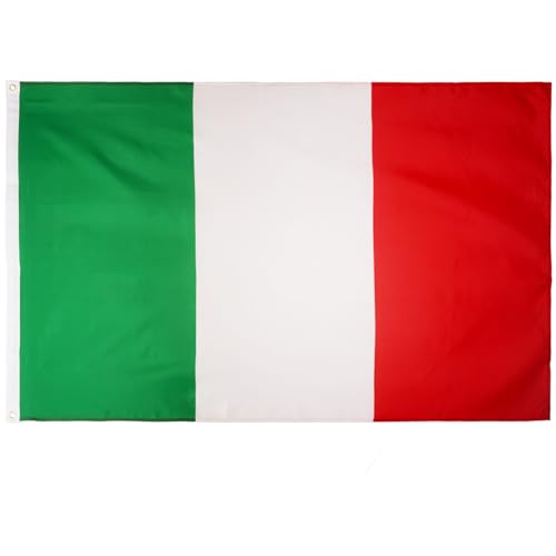 3x5 FT Italy Flag (1 Pcs) - Italian National Flags with Brass Grommets and Double Stitched | Polyester Printed Flag Vibrant Colors & Fade-Resistant