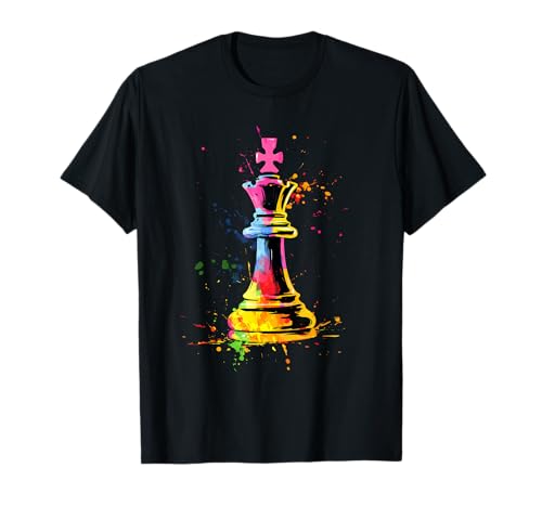 Colorful Chess Piece Chess Player T-Shirt