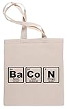 Beige Bacon - Periodic Table Bolsa De Compras Tote Beige Shopping Bag