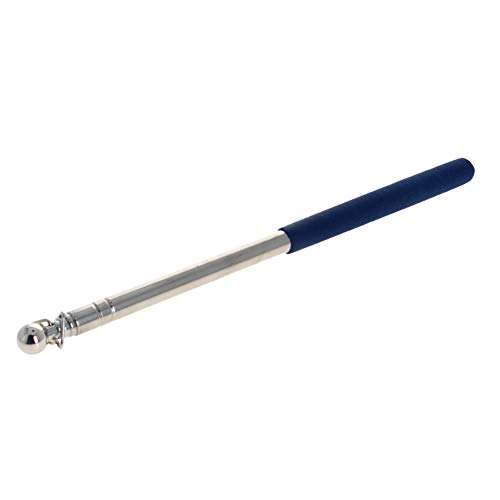 Image of Othmro 2Pcs Hollow Telescopic Teachers Pointer, Teaching Pointer Stick for Classroom, Metal Hand Retractable Pointer Extended Length 35.4 inch, Handheld Presenter Whiteboard Pointer (Blue)