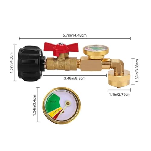 Indicateur de niveau de gaz propane avec régulateur haute précision intégré