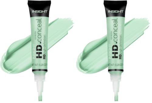Image of INSIGHT HD Conceal - Pista Green |Medium Coverage|Creamy Texture|Lightweight Formula|Smudgeproof|Waterproof|Long Lasting for All Skin Types - 8gm (Pack of 2)