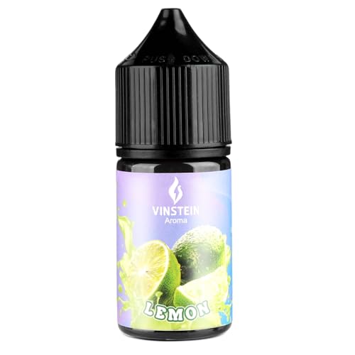 VINSTEIN Lemon Lebensmittelaroma 30 ml – hochkonzentrierte Aroma für Backen, Getränke & Eis – vielseitiges flavour drops für DIY, zuckerfrei, vegan, Zitrone