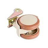 Universelle Kinderbett-Lenkrollen, Schrankklemme mit Bremsrädern, Nylon-Möbelstützbein for Stühle, Babybettwagen(Turnover wheel-22mm)